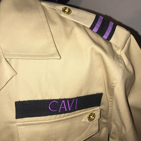 Button down Khaki Military style - Picture 3 of 6